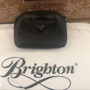 Brighton black leather coin purse
